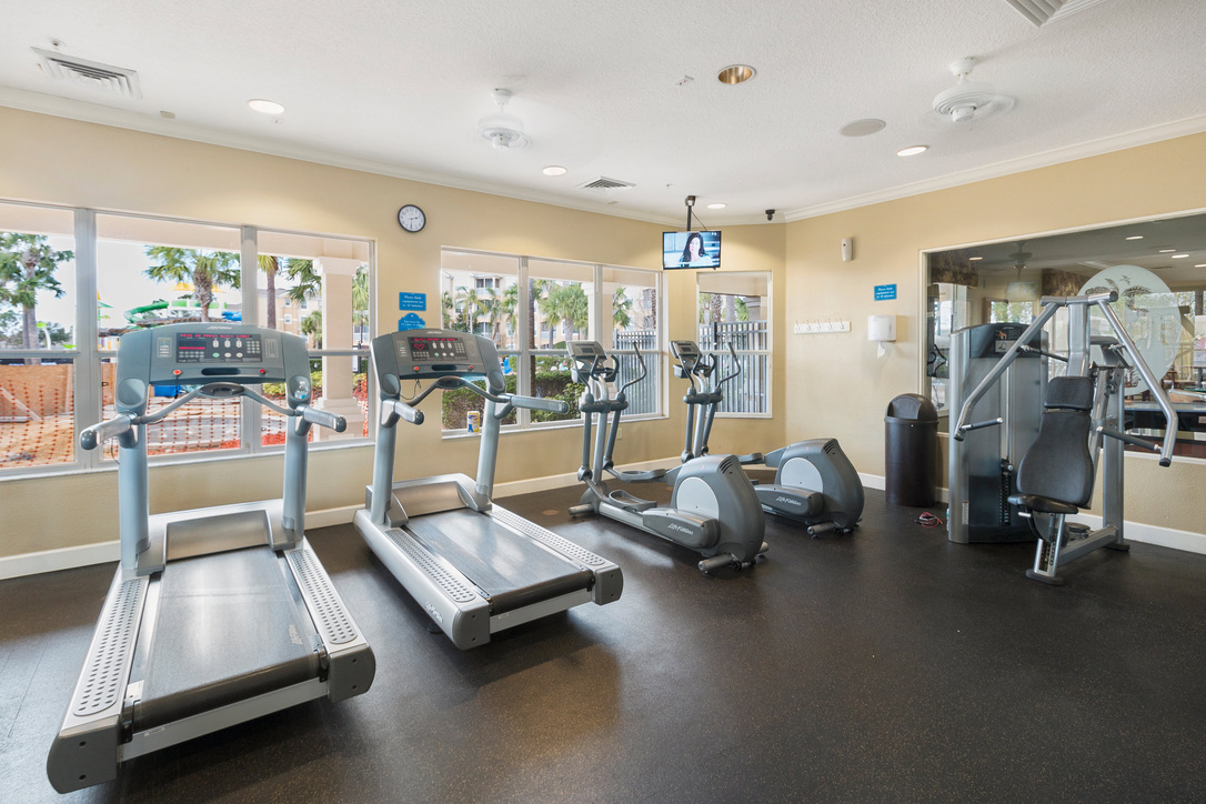 Fitness center inside Windsor Hills Resort